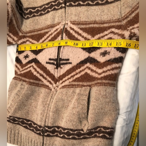 Lucky Brand Wool Blend Full Zip Southwestern Sweater Jacket Small - Picture 11 of 16